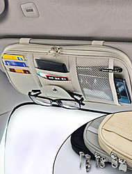cheap -Car Sun Visor Organizer, Auto Interior Accessories Pocket Organizer Car Truck SUV Storage Pouch Glasses Bill Pen Card Holder with Multi-Pocket Net Zipper