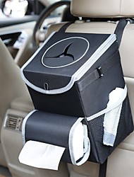 cheap -Car Trash Can with Lid and Storage Pockets Car Liner Removable Storage Bag and Wet Wipe Holder 100% Leak-Proof Auto Accessories trashcan Car Organizer Car Garbage Can
