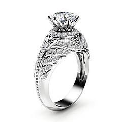 173 7 Piedra Anillo De Acero Inoxidable 316 Simulado Diamante Bisel Conjunto Banda solitarios