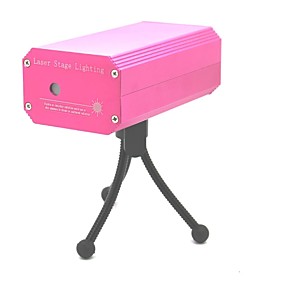 baratos Luzes de Palco-Disco Lights Party Light Luzes LED de Cenário Campismo / Escursão / Espeleologismo / De Discoteca Mini Vermelho Verde para Dance Party Casamento DJ Disco Show Lighting / Liga de Alumínio