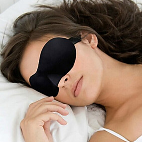 baratos Conforto para Viagens-Máscara de Dormir Ajustável Portátil 3D Respirabilidade Sem costura 1conjunto Viajar Esponja
