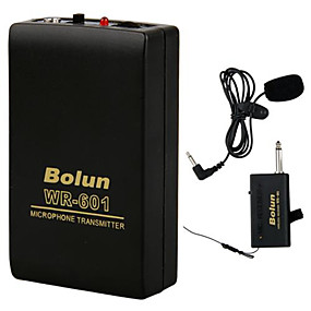 baratos Acessórios Para Instrumentos-Sem Fio Microfone Mini Sem Fio Clipe Com Clipe 20m Effective Distance Bateria para gravação e transmissão em estúdio Microfone de Conferência