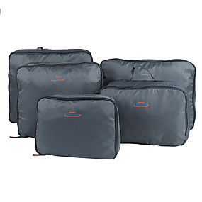 baratos Malas de Viagem-5 sets Bolsa de Viagem / Organizador de viagens / Organizador de Mala Grande Capacidade / Portátil / Dobrável Roupas Náilon Viagem / Durável
