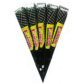 baratos Tinta Corporal Temporária-1 pcs Tubos de Henna Tatuagens temporárias Non Toxic / Tamanho Grande / Tribal Arte para o Corpo Rosto / Mãos