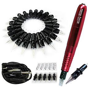 baratos Maquinas de Tatuagem-BaseKey Máquina de tatuagem profissional - 1xMáquina Tatuagem rotativa para linhas e sombras Profissional Baixo Ruido 1 pcs Aço Carbono Confeccionada à Mão / Pen tatuagem