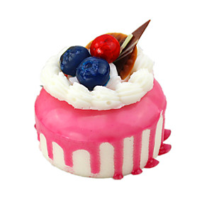 baratos Fantasia &amp; Faz de Conta-Comida de Brinquedo Pretend Play Toys Bolo Decorativa Simulação Poliuretanos Crianças Para Meninas Brinquedos Dom 1 pcs