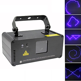 baratos Luzes de Palco-U'King Disco Lights Party Light Luz de Palco Laser DMX 512 / Master / Slave / Ativo por Som 15 W Exterior / De Festa / Palco Profissional Azul para Dance Party Casamento DJ Disco Show Lighting