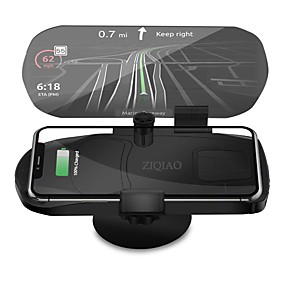 baratos Projetor Head-up Display-ziqiao universal carregador sem fio navegação suporte hud head up display