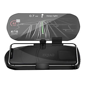 baratos Projetor Head-up Display-Ziqiao carro hud cabeça para cima velocidade de exibição de aviso de navegação gps hud suporte para suporte de carro móvel do telefone móvel dobrável