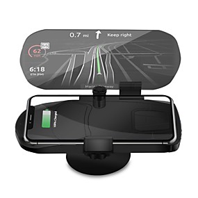 baratos Projetor Head-up Display-carro de segunda geração hud exibição titular do telefone móvel 10whud carregador sem fio carro head-up moldura de navegação de projeção