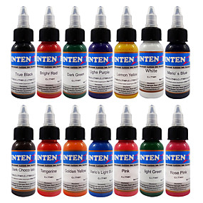 baratos Tinta para Tatuagem-BaseKey Tinta de tatuagem 14*30 ml Profissional - Multi Cores