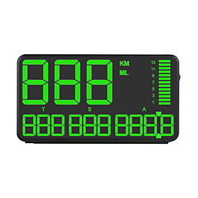 baratos Projetor Head-up Display-Ziqiao czzj c90 5.5 polegada gps hud velocímetro gps head up velocímetro carro caminhão odômetro com mais de aviso de velocidade do relógio do carro