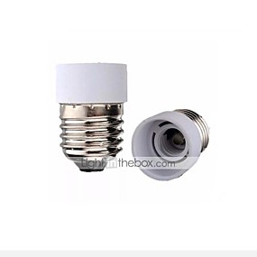 E14 to E27 Socket Adapter converter White Bulb Base for Home Light Fixtures.