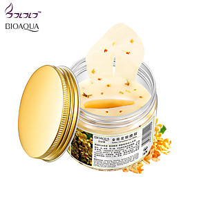 baratos Cuidados com os Olhos-80 pçs / garrafa bioaqua osmanthus ouro máscara de colágeno gel whey protein cuidados com o rosto patches de saúde saúde mascaras de dormir