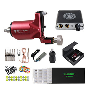 baratos Maquinas de Tatuagem-máquina de tatuagem rotativa máquina de tatuagem de liga de alumínio esculpida &amp; acessório