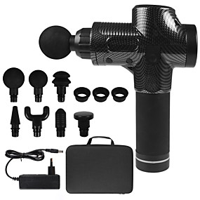 baratos Massageadores &amp; Suportes com Massageador-20/30 de velocidade lcd massagem massageador de percussão de tecido profundo músculo vibrando relaxar