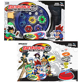 baratos Brinquedos de atividade-AULDEY Hurricane Metal Fight Beyblade 3 Section of Gear Gyro Toy