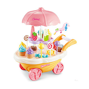 baratos Fantasia &amp; Faz de Conta-Brinquedo de gelado Carros de Brinquedo Comida de Brinquedo Navio Sorvete Simulação Plásticos Plástico Crianças Brinquedos Dom 30 pcs