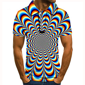 Short Sleeve, Men's 3D T-shirts, Search LightInTheBox