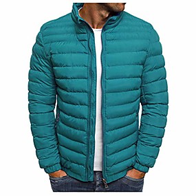 Houshelp Mens Jacket Outdoor Sports Windproof Mountain Coat Puffer Coat Insulated Windproof Quilted Jacket Overcoat