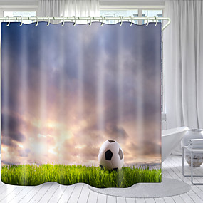 Sports Shower Curtains Search, Football Shower Curtain Hooks