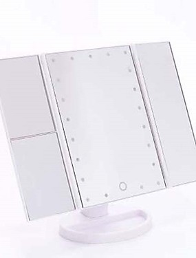 baratos Ofertas em Maquiagem-Espelho de Maquilhagem Espelhos cosméticos Maquiagem 1 pcs Plásticos / Outros Material / Vidro Quadrada Cosmético Artigos para Banho &amp; Tosa