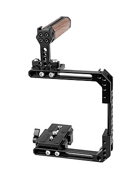 CAMVATE Dual-use Adjustable Cage with Top Handle Rubber C1724 Camera