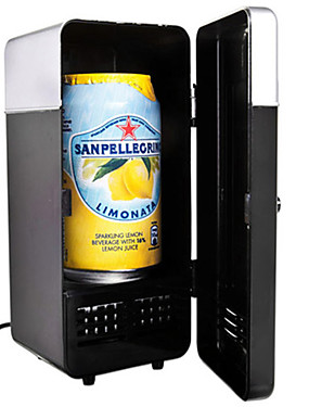 baratos Aparelhos de vida do carro-Usb carro portátil mini usb geladeira dupla utilização em casa dormitório dc 5 v carro escritório geladeira computador refrigerador de vinho