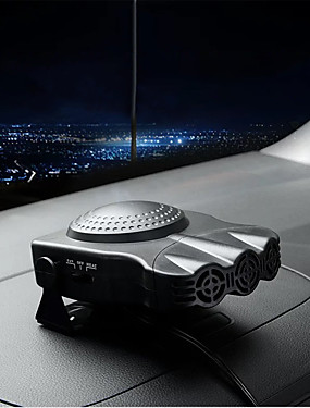 baratos Aparelhos de vida do carro-console central do carro preto usar aquecedor de carro de função dupla fria e quente 30 segundos de aquecimento rápido descongela rapidamente o desembaçador 150 w aquecedor automático ventilador de re