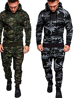 cheap Esporte &amp; Lazer-Homens 2 Peças Moletom Suéter Roupa de corrida Casual Manga Longa Térmico / Quente Respirável Pavio Humido Fitness Corrida Treinamento Ativo Cooper Roupa de esporte Conjunto de roupa Conjuntos Moletom