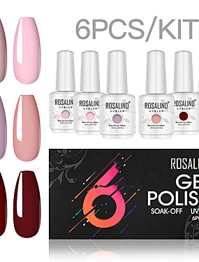 baratos Kits &amp; Conjuntos para Unhas-6 pcs Melhor qualidade Criativo Novidades Na moda Fashion Festa / Noite Diário Baile de Formatura Gel UV para Unha de Dedo