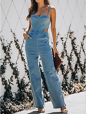 baby blue women's jumpsuits