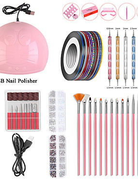baratos Kits &amp; Conjuntos para Unhas-1 conjunto de kits de unhas design ergonômico de plástico multi função criativa clássico escritório romântico / carreira festival diário polonês de unhas secador de unhas&amp;amp;amp; ferramentas de