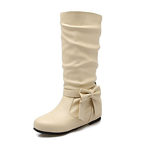 Mujer Zapatos PU Invierno Botas de nieve Botas Tacón Cuña Dedo Mujer Zapatos PU Invierno Botas de nieve Botas Tacón Tacón Tacón Cuña Dedo 3963e2
