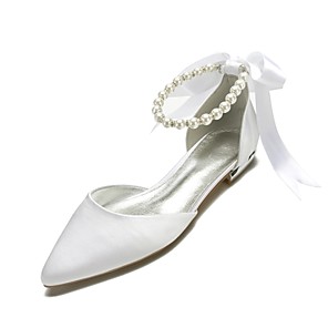 flat heel wedding shoes