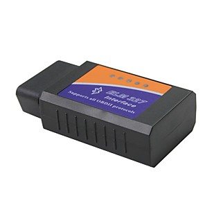 Roblue ELM327 Bluetooth Mini car Diagnostic Tool OBD2 Interface OBDII Scanner Android V1.5 ELM 327 Cable Torque CAN Bus Code Software Wireless PC New Version