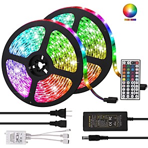 Led Strip Lighting 2*5M 32.8 Ft 5050 RGB 150 LEDs Flexible Color Changing Light
