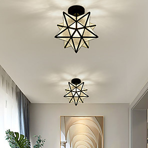 1-Light Modern Simple Ceiling Lamp Flush Mount Lights Entry 