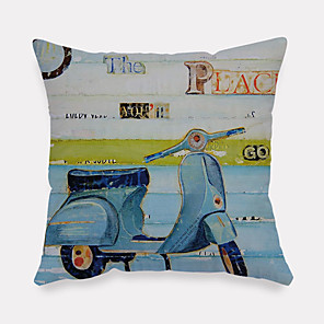6 pcs Linen Pillow Cover Creative Colorful Geometric Linen Pillow 