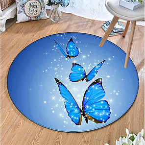 alfombra redonda de poliéster antideslizante con estampado de insect alfombra redonda de poliéster antideslizante con estampado de insect
