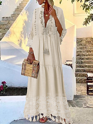 Womens Dresses 2021 Plus Size Summer Boho Dresses Vintage Sundress for Women Bohemian Maxi Dresses Beach Dress