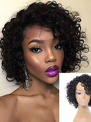 short curly afro human hair wigs