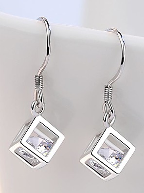 1 Pair Women Silver Small Earring Wavy Leaf Shaped Stud Earrings Fashion Earrings
