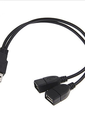 Occus New 0.3m USB 2.0 A Male AM to USB 2.0 B Type Female Extension Printer Wire Cable USB2.0 Cable Cable Length: 30cm 