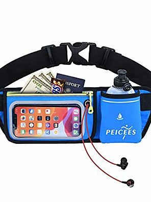 ZTTXL Upgraded Running Belt with Water Bottle with Loudest Survival Whistle,Pocket Fits Most 6.5 inches Smartphones,for Running Hiking Climbing Waist Pack not Including Bottle 