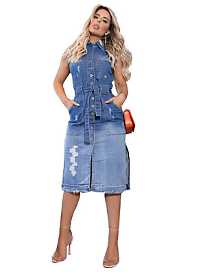 smart denim dress
