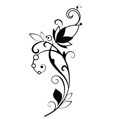 Tattoo Stickers Flower Series Pattern Waterproof Women 