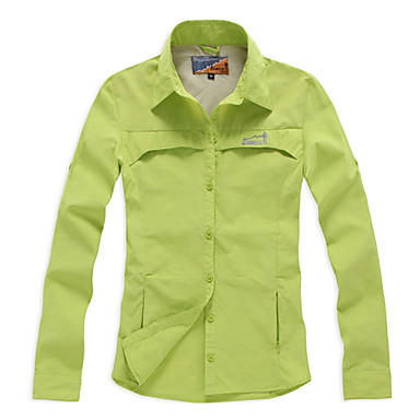 EAMKEVC Women's Long Sleeve Quick Dry Shirt Anti UV Moisture Permeability Red, Green, Yellow 