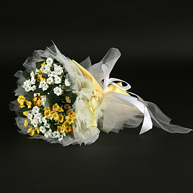 2999 Fleurs De Mariage Bouquets Mariage Tulle Satin Papier 45cm