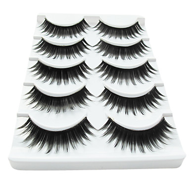 5 Pair Black Fiber Eyelash False Eyelashes (5-014) 495023 2018 – $1.49